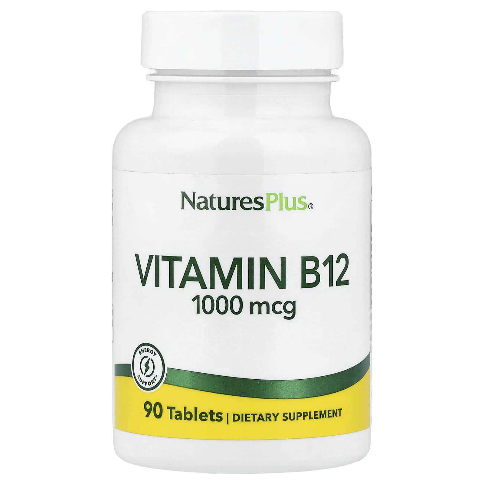 Витамин B12 NaturesPlus, 1000 мкг, 90 таблеток