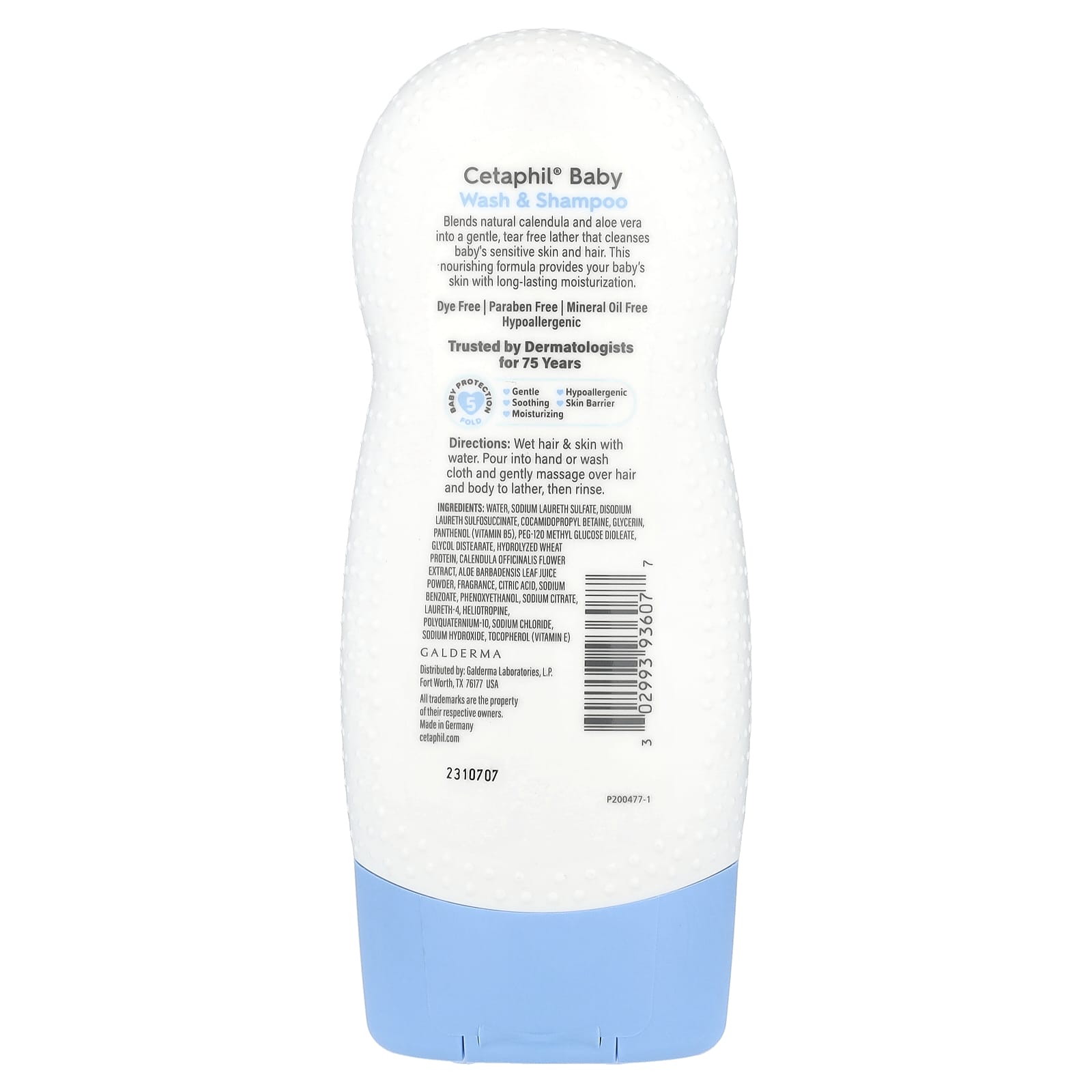 Детское средство для купания Cetaphil & Shampoo with Natural Calendula, 230 мл — фото 2