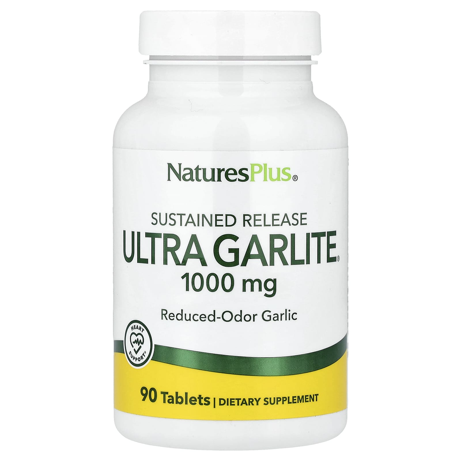 Устойчивый высвобождающийся чеснок NaturesPlus, 1,000 мг, 90 таблеток