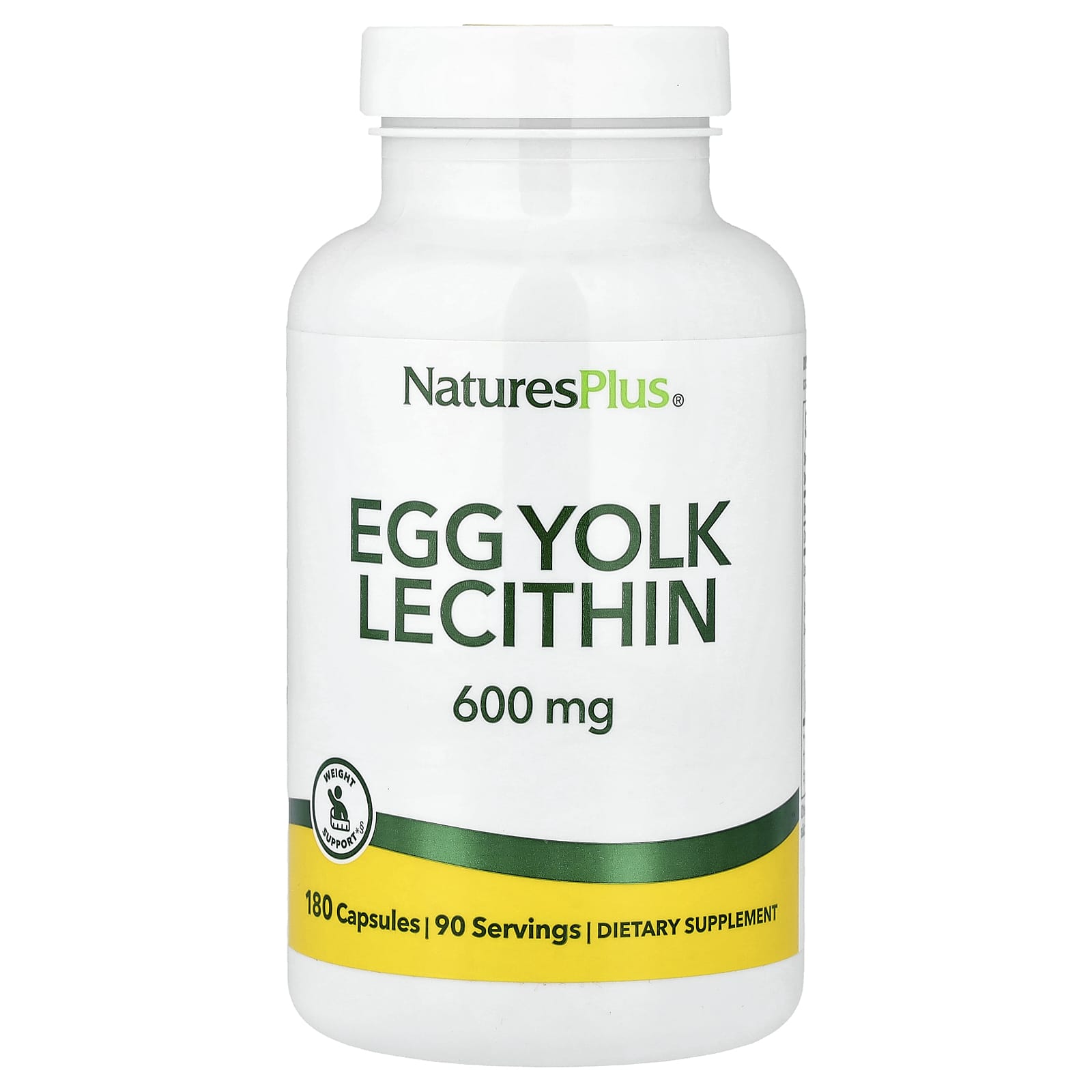 Лецитин NaturesPlus Egg Yolk, 300 мг, 180 капсул