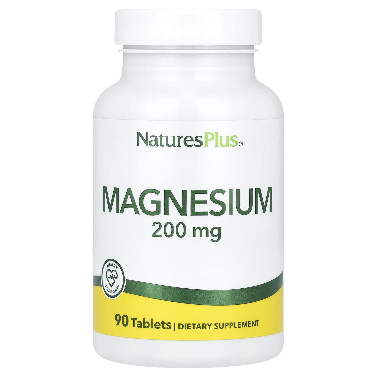 Магний NaturesPlus, 200 мг, 90 таблеток