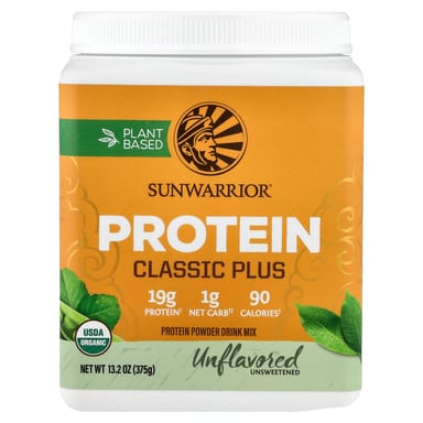 Протеин Sunwarrior Classic Plus, без вкуса, 375 г
