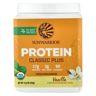 Протеин Sunwarrior Classic Plus, вкус Vanilla, 375 г