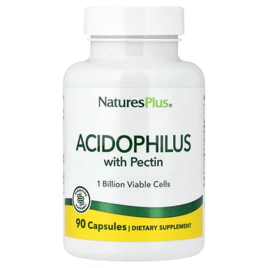 Пробиотик ацидофилус NaturesPlus with Pectin, 90 капсул