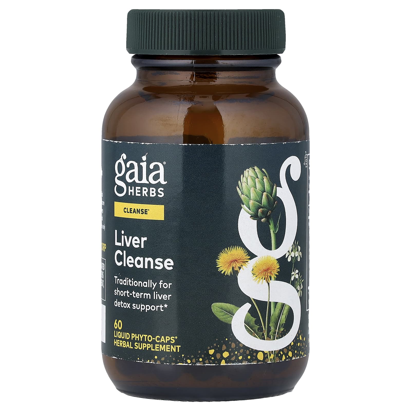 Комплекс для поддержки печени Gaia Herbs, оттенок 60 Liquid Phyto-Caps, жидкая форма