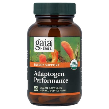 Грибной комплекс Gaia Herbs Adaptogen Performance & Herbs, 60 растительных капсул