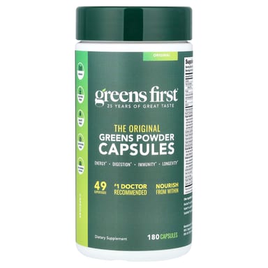 Зеленый комплекс Greens First Capsules, 180 капсул