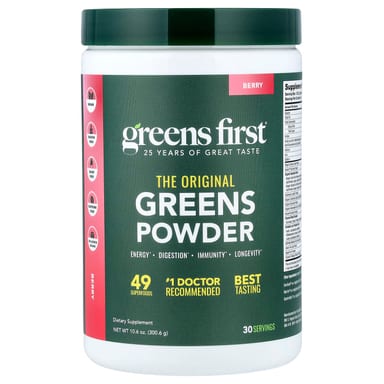 Зеленый комплекс Greens First, вкус Berry, 300.6 г, порошок
