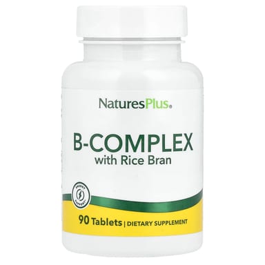 Комплекс витаминов B NaturesPlus B-Complex with Rice Bran, 90 таблеток