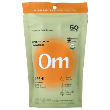 Фото товара: Рейши Om Mushrooms Mushroom Powder, 100 г, порошок
