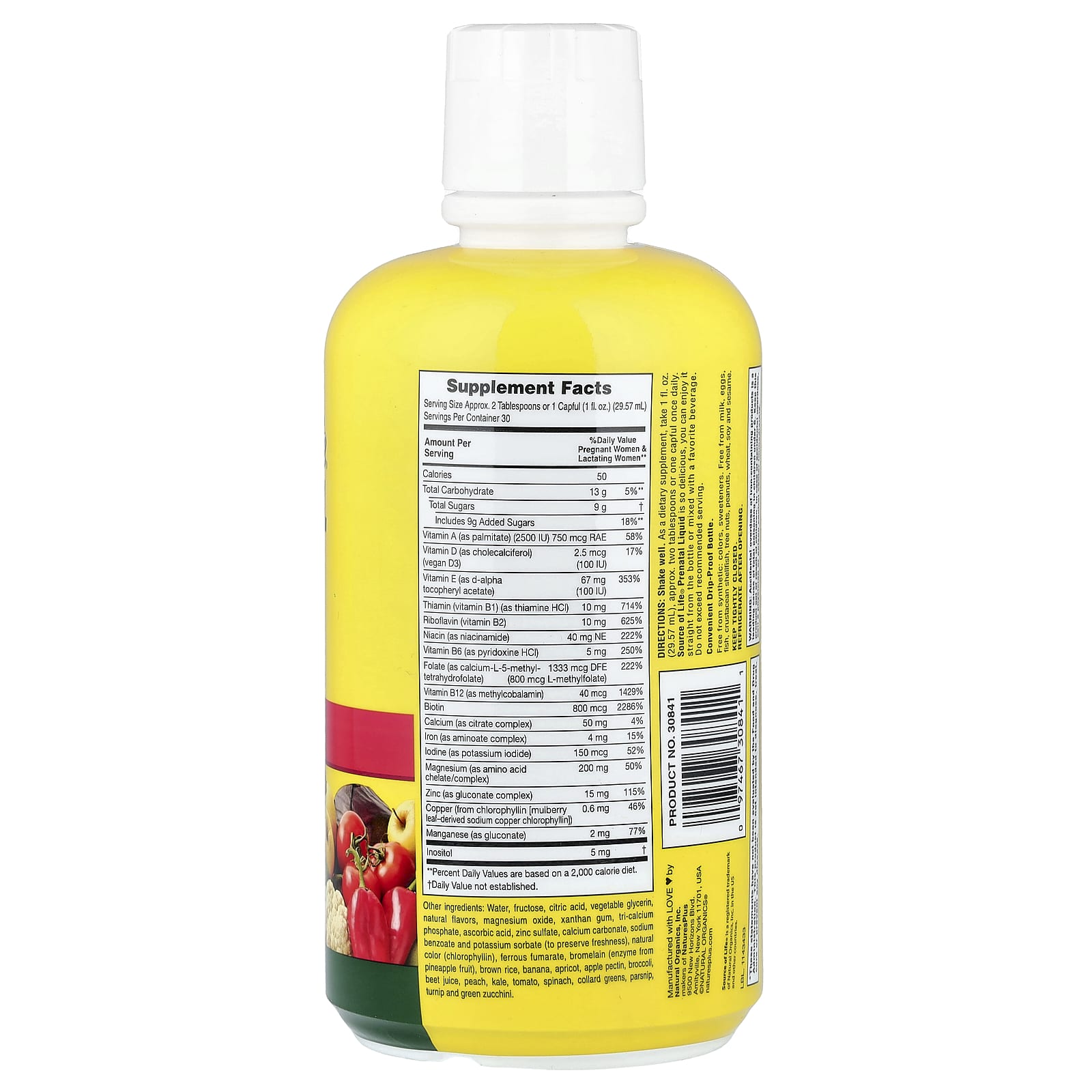 Prenatal жидкость NaturesPlus, 30 fl oz (887.10 ml) — фото 2