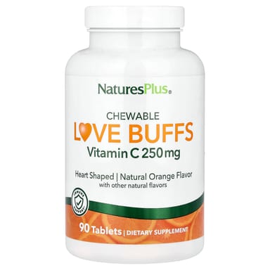 Витамин C NaturesPlus Chewable Love Buffs, вкус Natural Orange, 90 таблеток