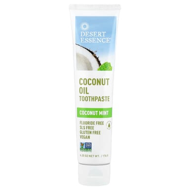 Кокосовое масло Desert Essence Toothpaste Coconut Mint, вкус Coconut Oil Toothpaste, Coconut Mint, 176 г