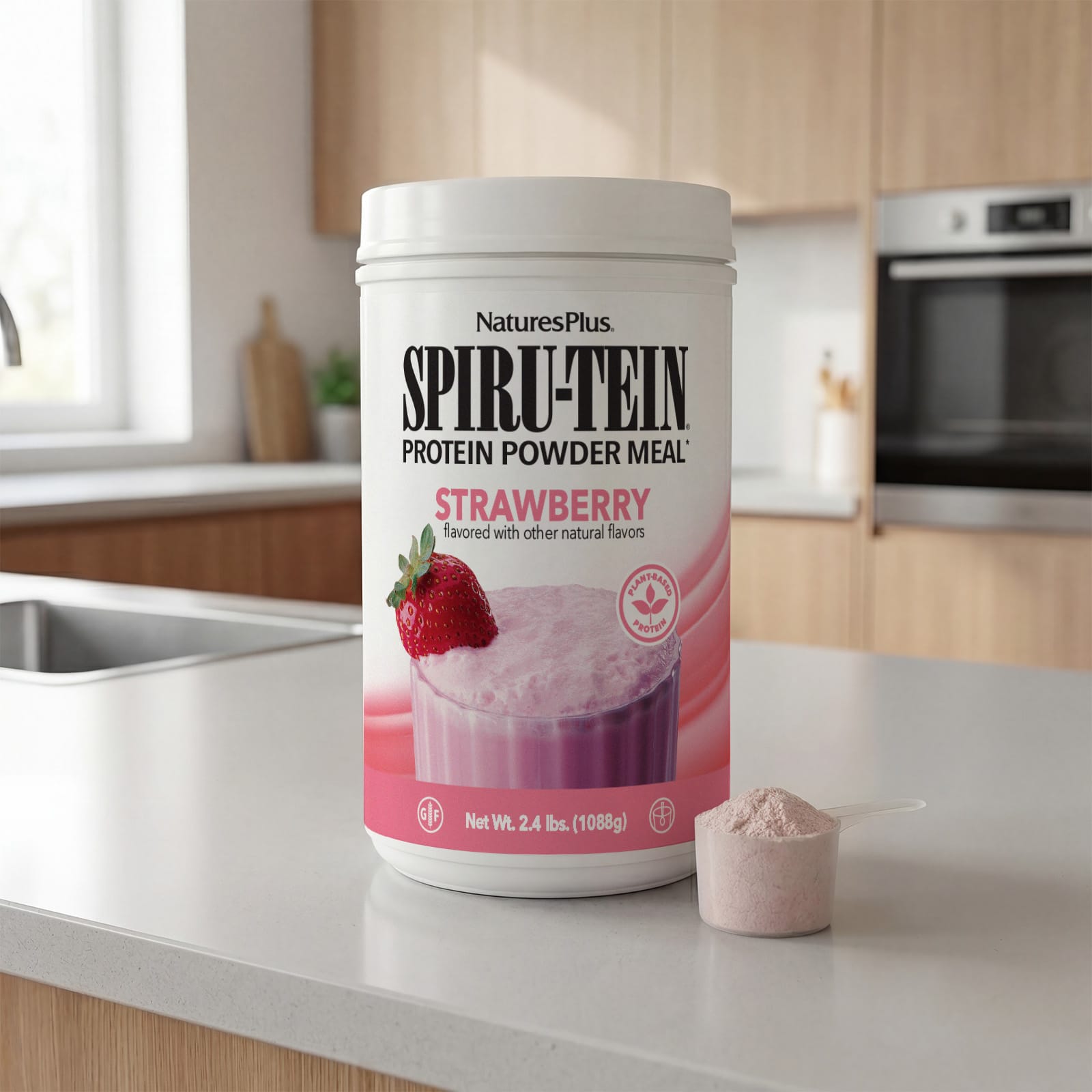 Протеиновый порошок NaturesPlus Spiru-Tein® Meal, вкус Starwberry, 088 г — фото 6