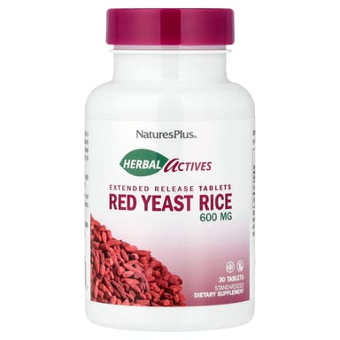 Рис NaturesPlus Herbal Actives Red Yeast, 600 мг, 30 таблеток