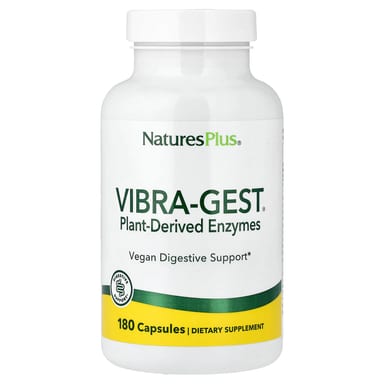Ферменты NaturesPlus Vibra-Gest® Plant-Derived, 180 капсул