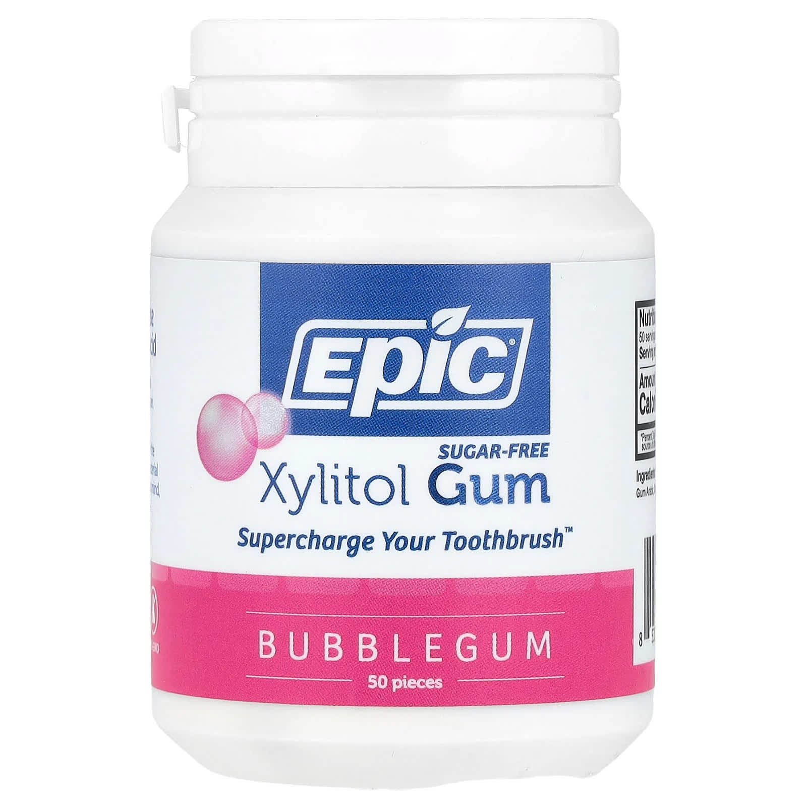 Ксилитол Epic Dental Xylitol Gum Bubblegum, без сахара, оттенок 50 Pieces — фото 2