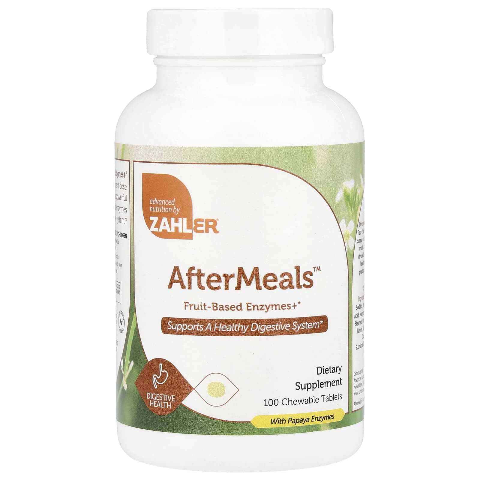 Ферменты Zahler AfterMeals™ Fruit-Based, 100 жевательных таблеток