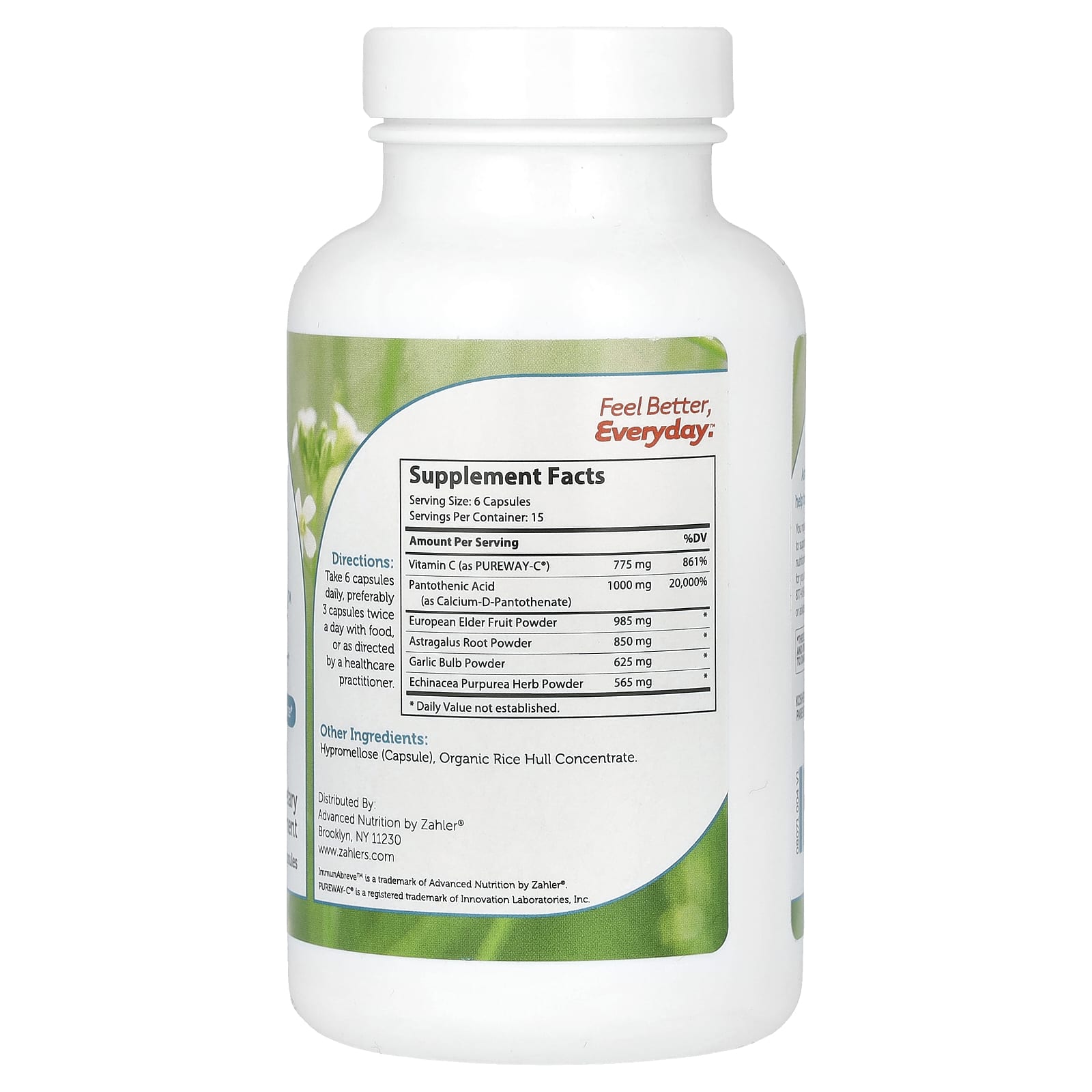 Иммунный комплекс ImmunAbreve Zahler Complete Immune System Support, 90 капсул — фото 2