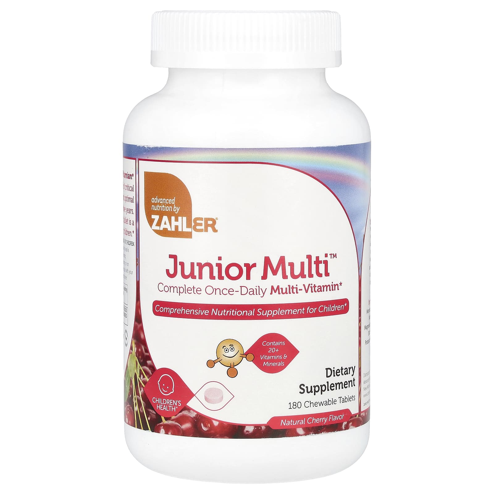 Мультивитамины Zahler Junior Multi™ Complete Once-Daily Natural Cherry, 180 жевательных таблеток