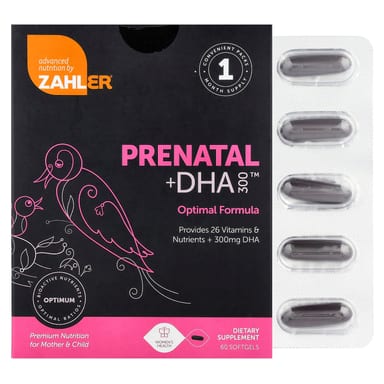 DHA Zahler Prenatal 300™, 60 мягких капсул