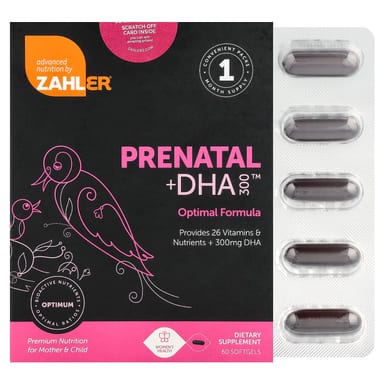 DHA Zahler Prenatal 300™, 180 мягких капсул