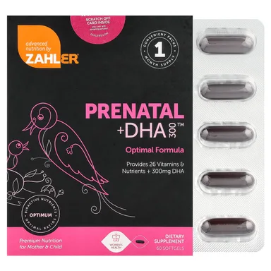 Фото товара: DHA Zahler Prenatal 300™, 180 мягких капсул