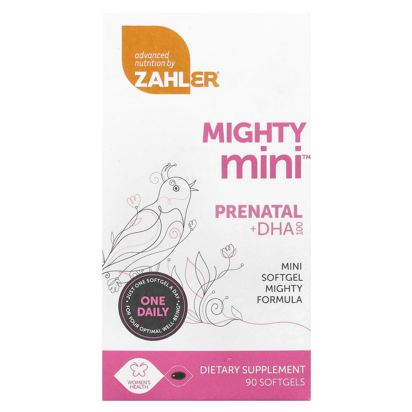 DHA Zahler Mighty Mini™ Prenatal, 90 мягких капсул — фото 2