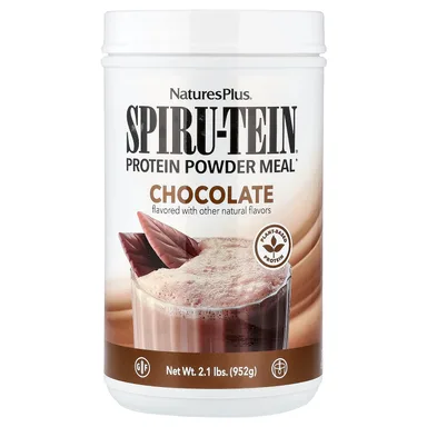 Фото товара: Протеиновый порошок NaturesPlus Spiru-Tein® Meal, вкус «шоколад», 952 г