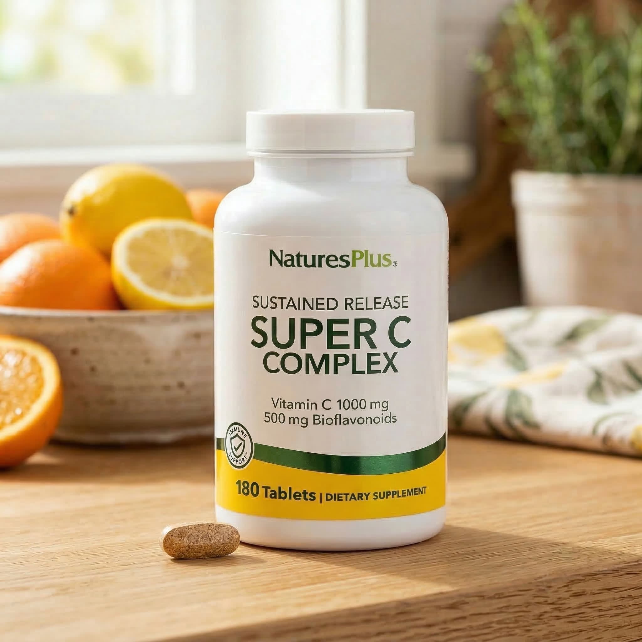 Комплекс NaturesPlus Super C, пролонгированное высвобождение, 180 таблеток — фото 5