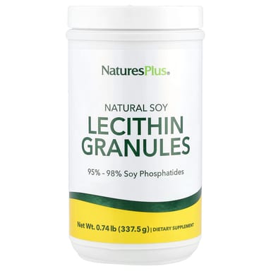 Лецитин NaturesPlus Natural Soy Granules, 337.5 г, 0.