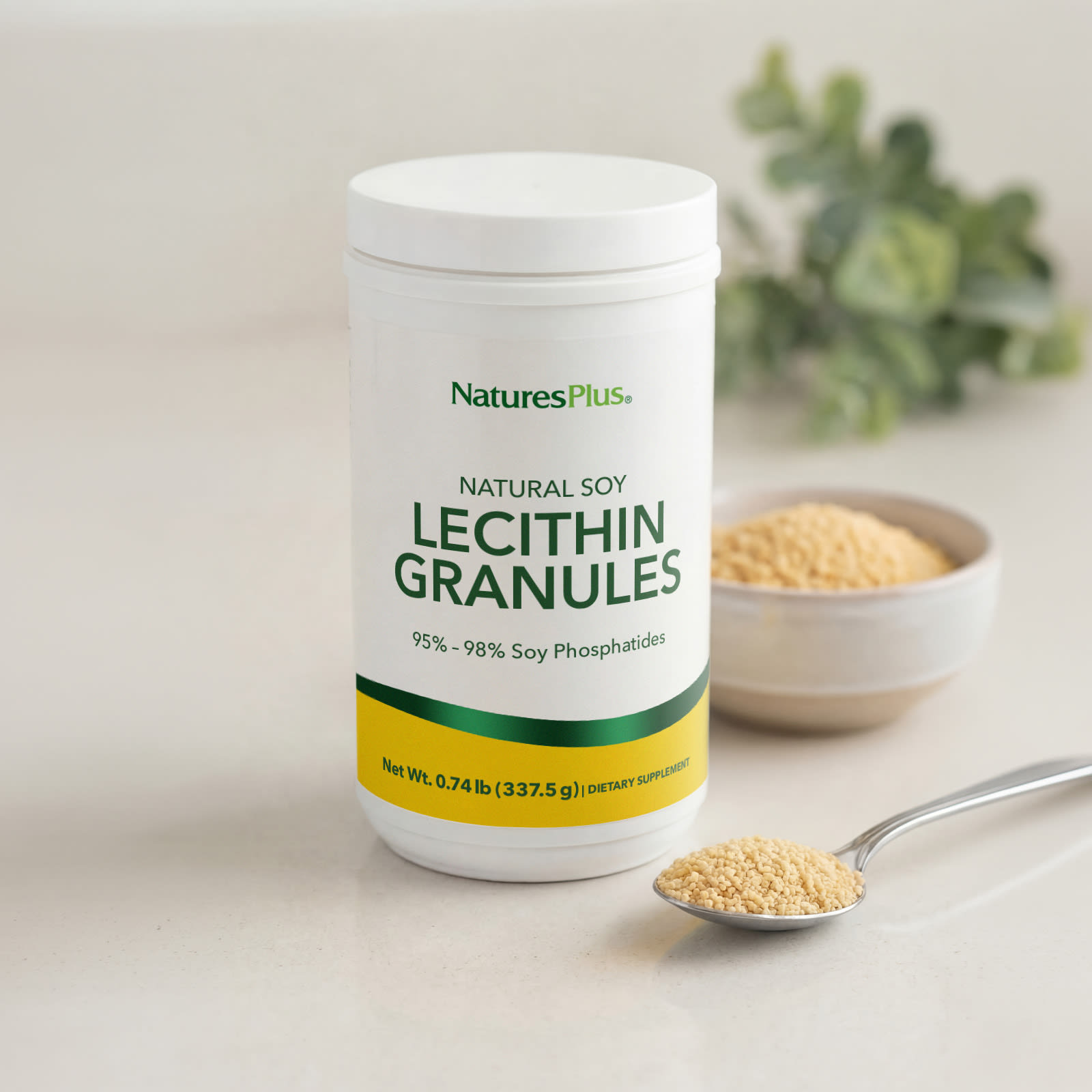 Лецитин NaturesPlus Natural Soy Granules, 337.5 г, 0. — фото 5