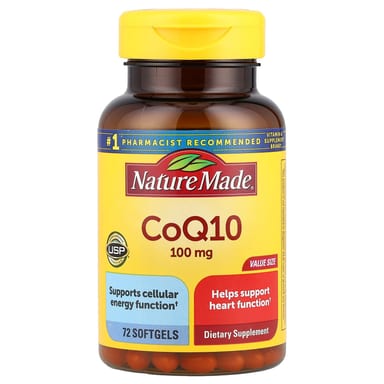 Коэнзим Q10 Nature Made, 100 мг, 72 мягких капсул