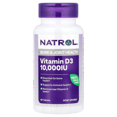 Витамин D3 Natrol, 60 таблеток