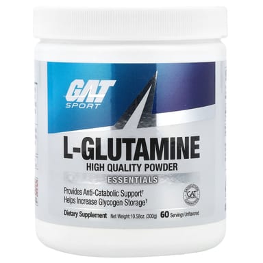 L-глютамин GAT L-Glutamine, без вкуса, 300 г