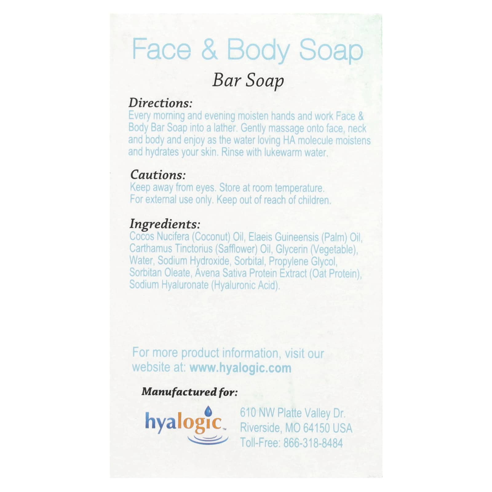 Гиалуроновая кислота Hyalogic Face & Body Bar Soap, 113.4 г — фото 3