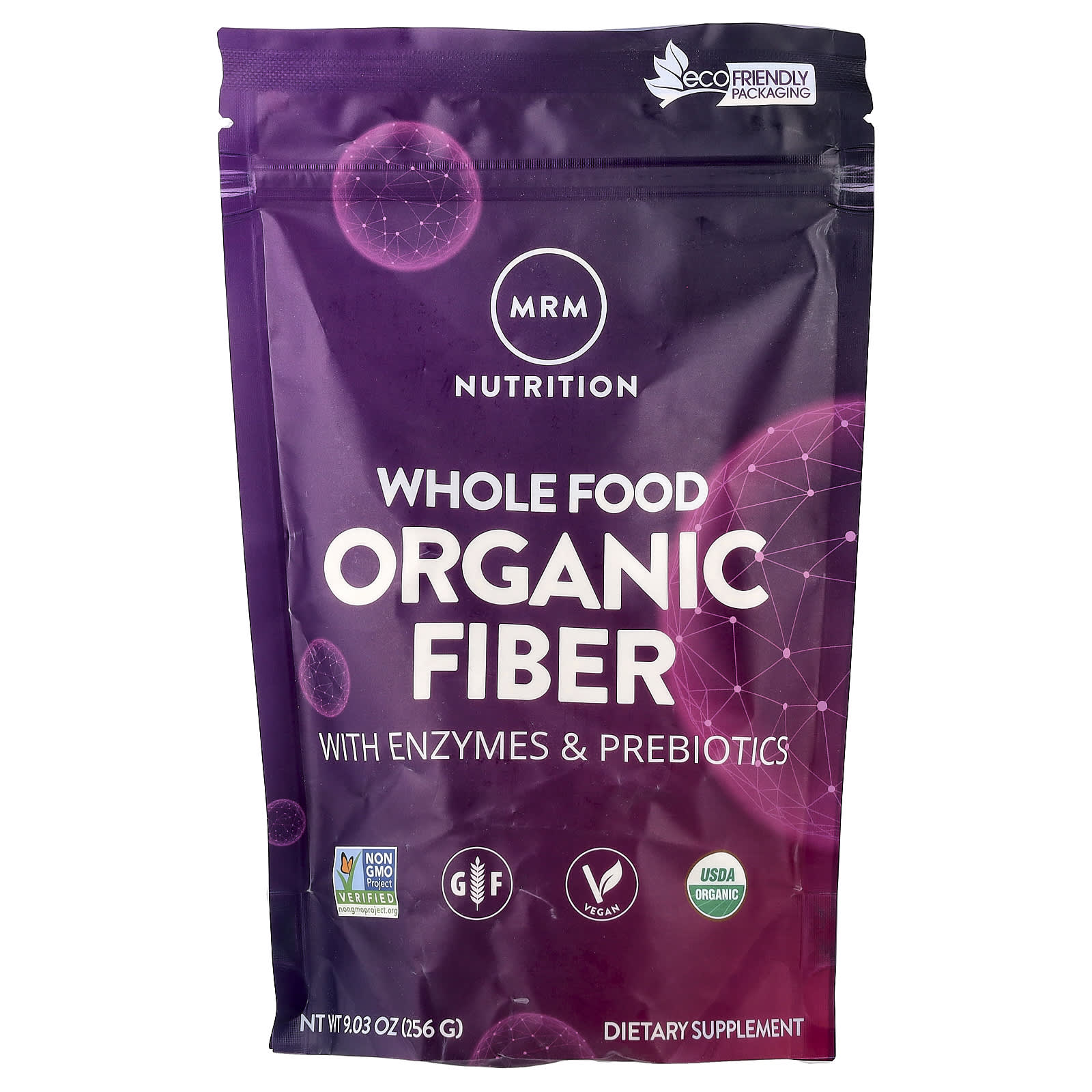 Пребиотик MRM Nutrition Whole Food Organic Fiber with Enzymes and, 256 г