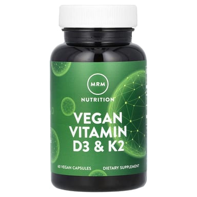 Витамин D3 MRM Nutrition Vegan & K2, 60 растительных капсул