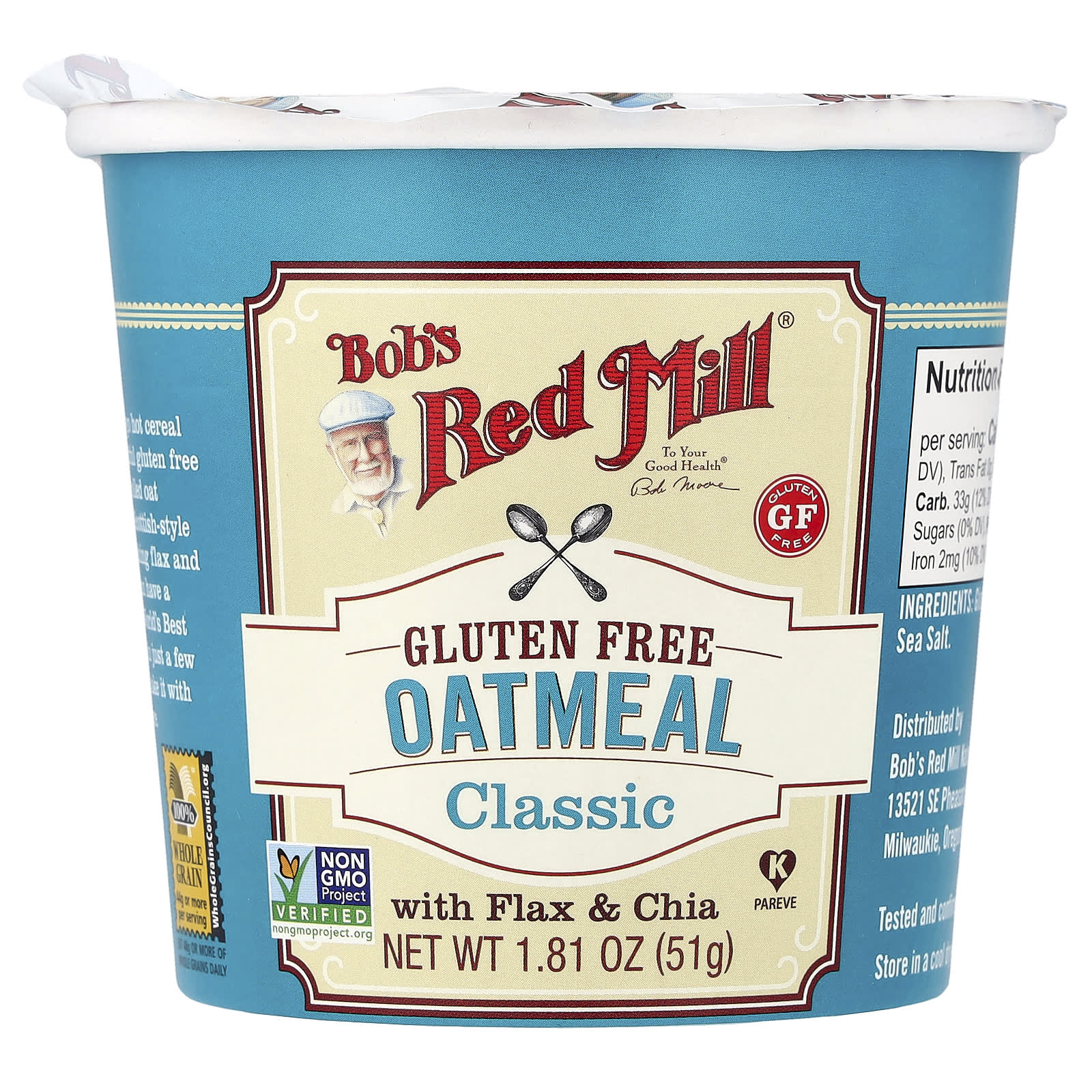 Овсянка Bob's Red Mill Cup, оттенок Classic, 51 г