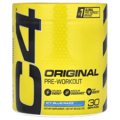 Предтренировочный комплекс C4 / Cellucor C4® Original Icy Blue Razz, 180 г