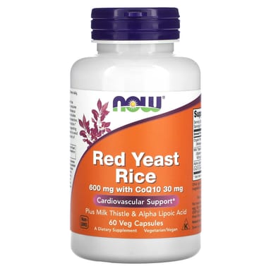 Рис NOW Foods Red Yeast, 60 растительных капсул