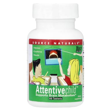 Детский комплекс Attentive Child Source Naturals™, 60 таблеток