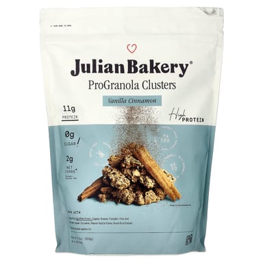 Гранола Julian Bakery Pro Clusters, вкус Vanilla Cinnamon, 553 г