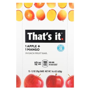 Фруктовые батончики That's It, 12 батончиков по 1,2 унции (35 г)