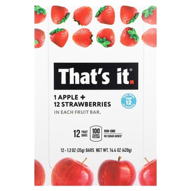 Фруктовые батончики That's It, 12 батончиков по 1.2 унции (35 г)