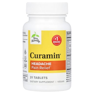 Куркуминоидный комплекс Curamin Terry Naturally® Headache Pain Relief, 21 таблеток