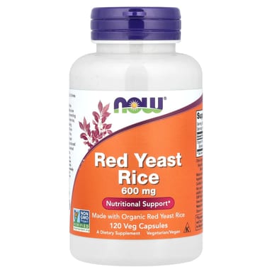 Рис NOW Foods Red Yeast, 600 мг, 120 растительных капсул