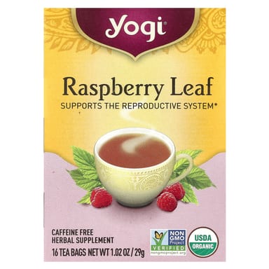 Чайные пакетики Yogi Tea 16, без кофеина, вкус Raspberry Leaf, 29 г
