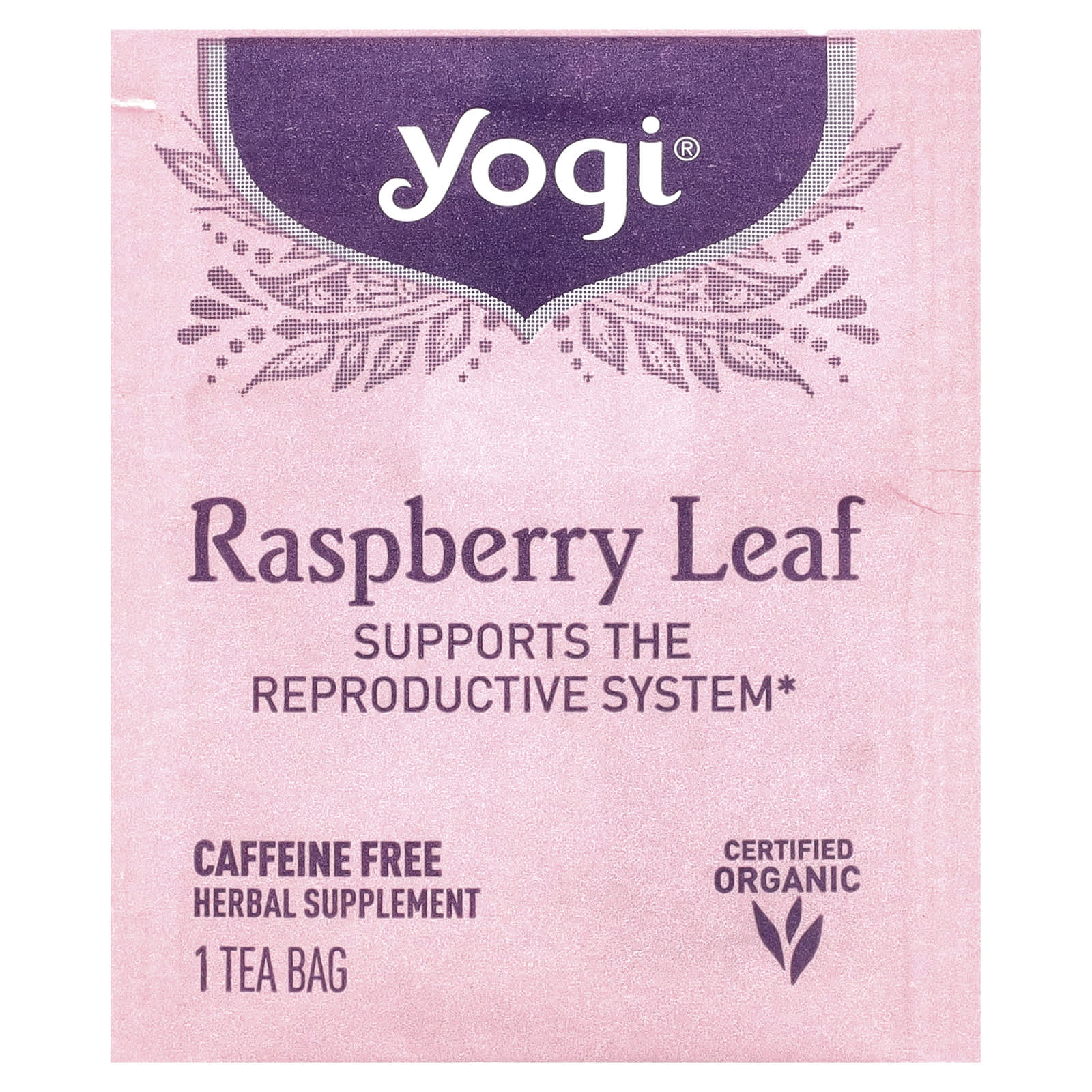Чайные пакетики Yogi Tea 16, без кофеина, вкус Raspberry Leaf, 29 г — фото 3