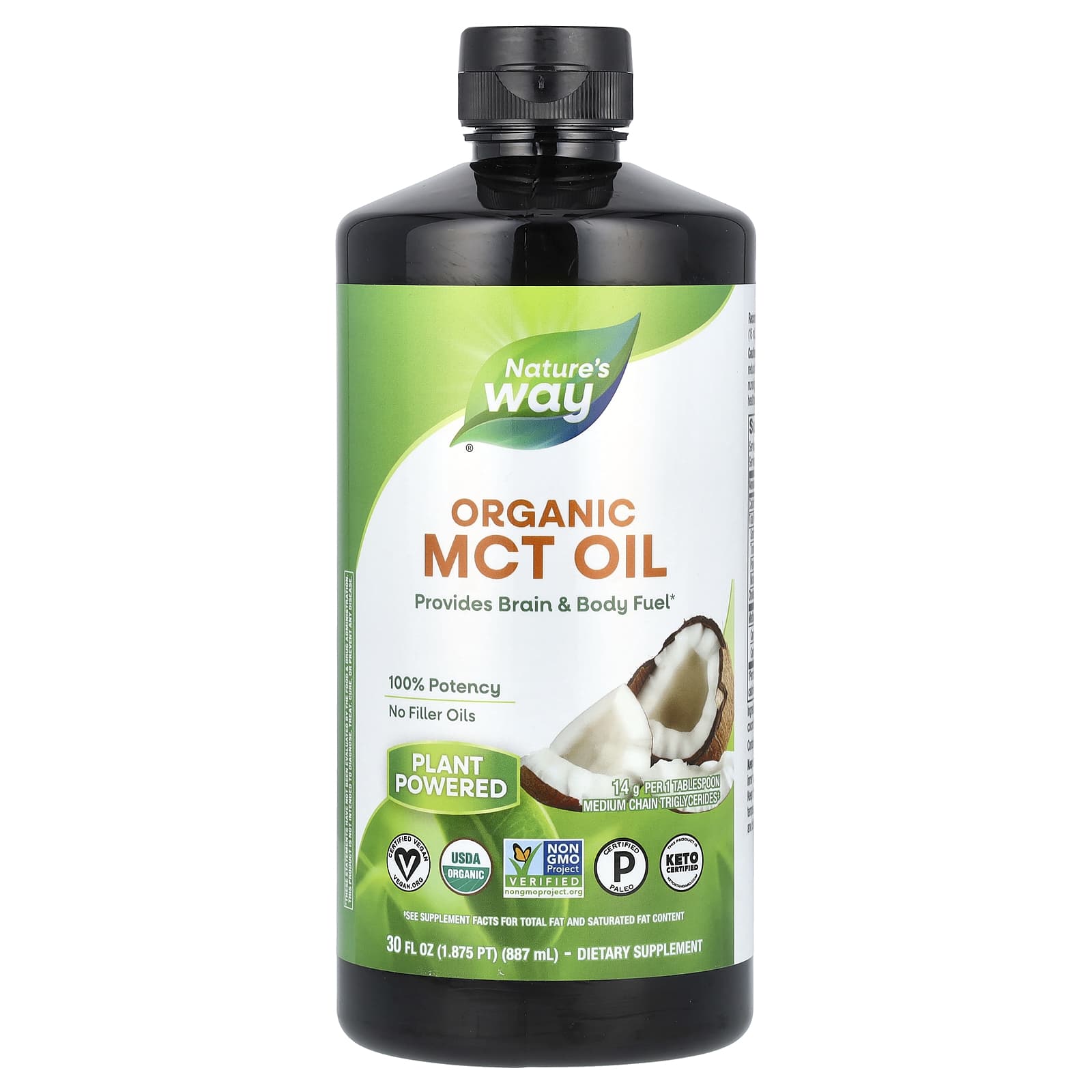 Масло Nature's Way Organic MCT, 887 мл